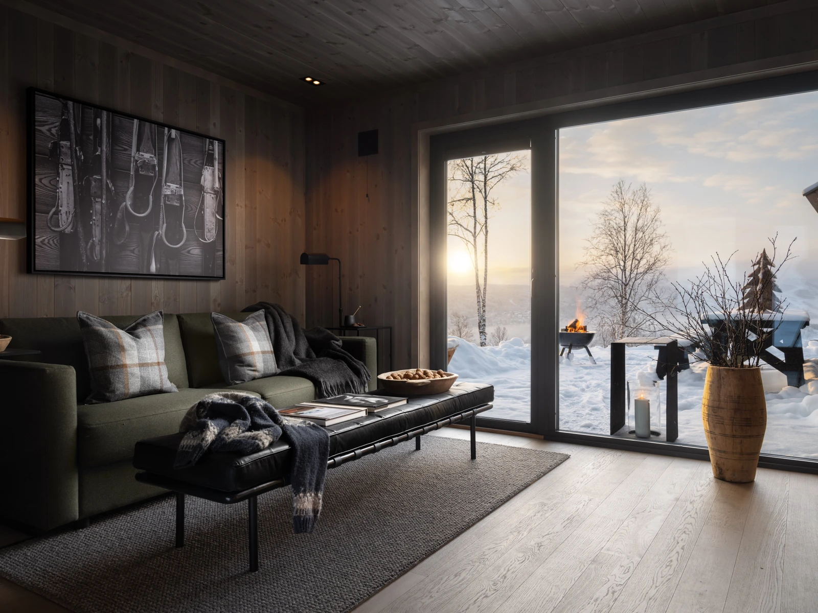 Illustrasjonsfoto fra en annen Sjemmedalhytte Galleribilde