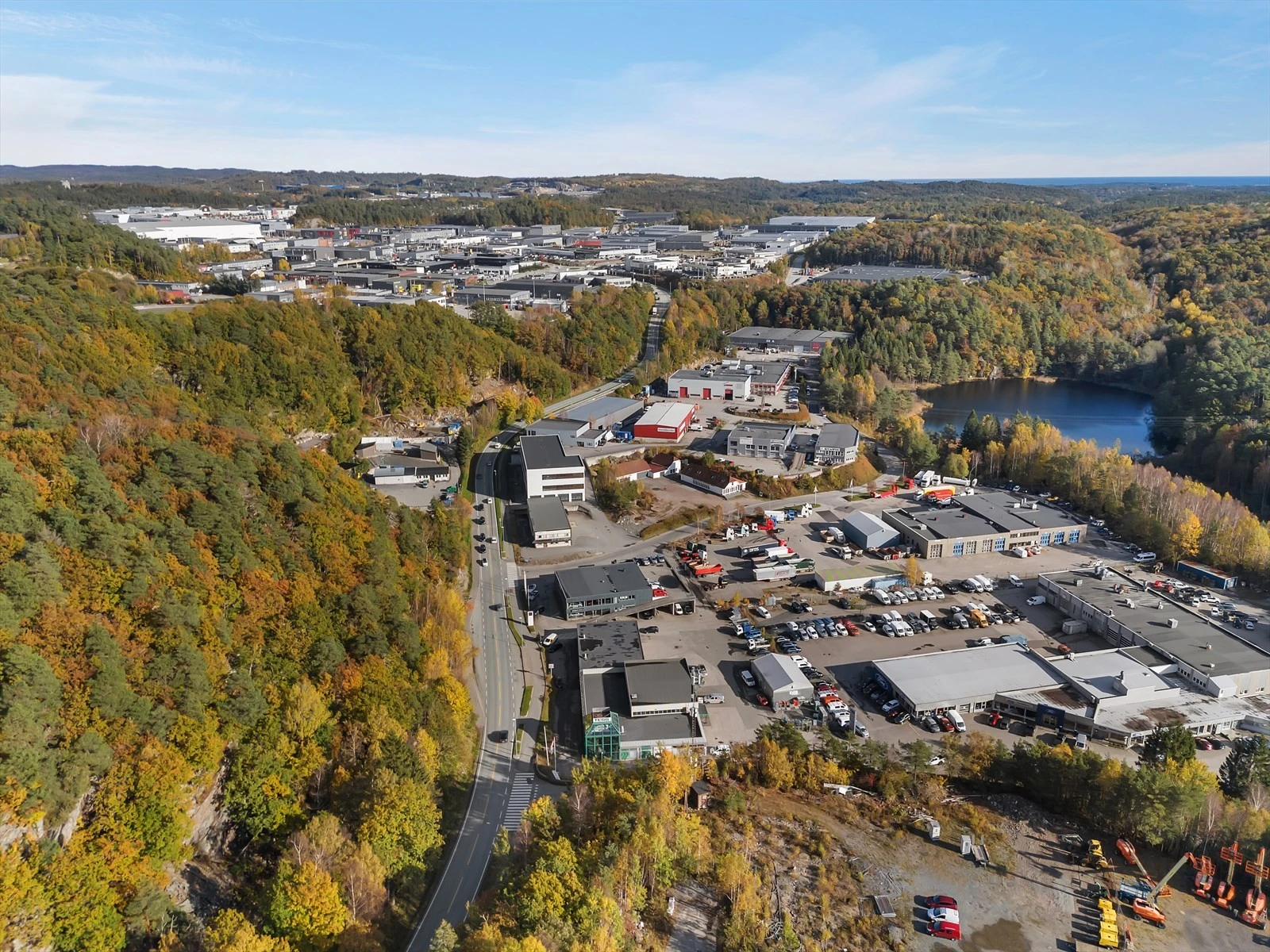 Sørlandsparken har rundt 800.000 kvm næringsarealer og 6000 arbeidsplasser Galleribilde