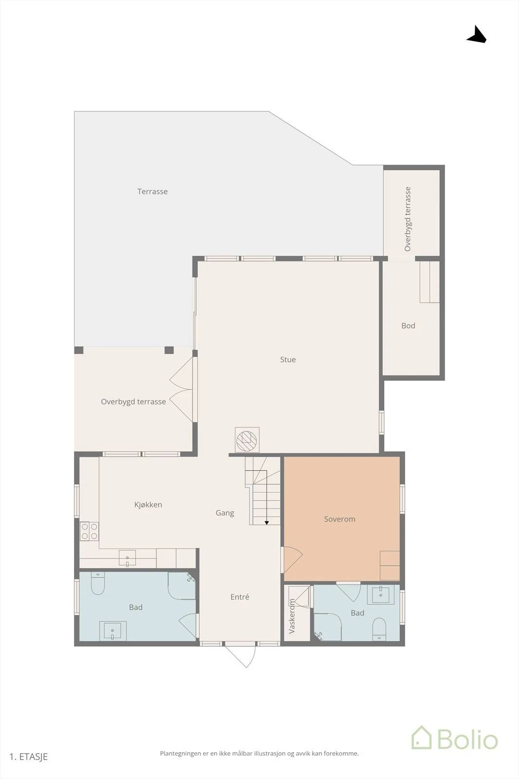 Plantegning Galleribilde