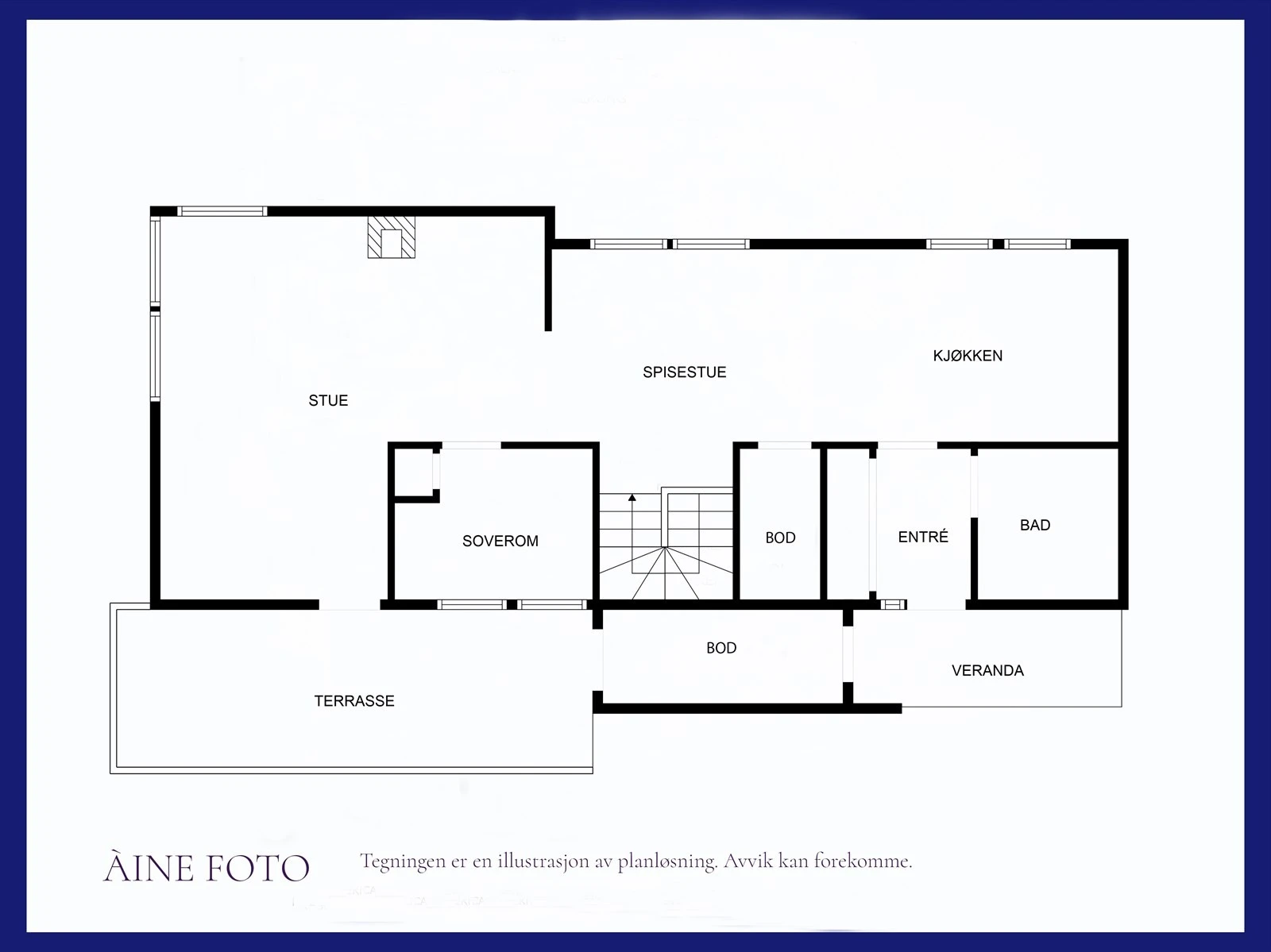 Plantegning av hovedetasjen Galleribilde