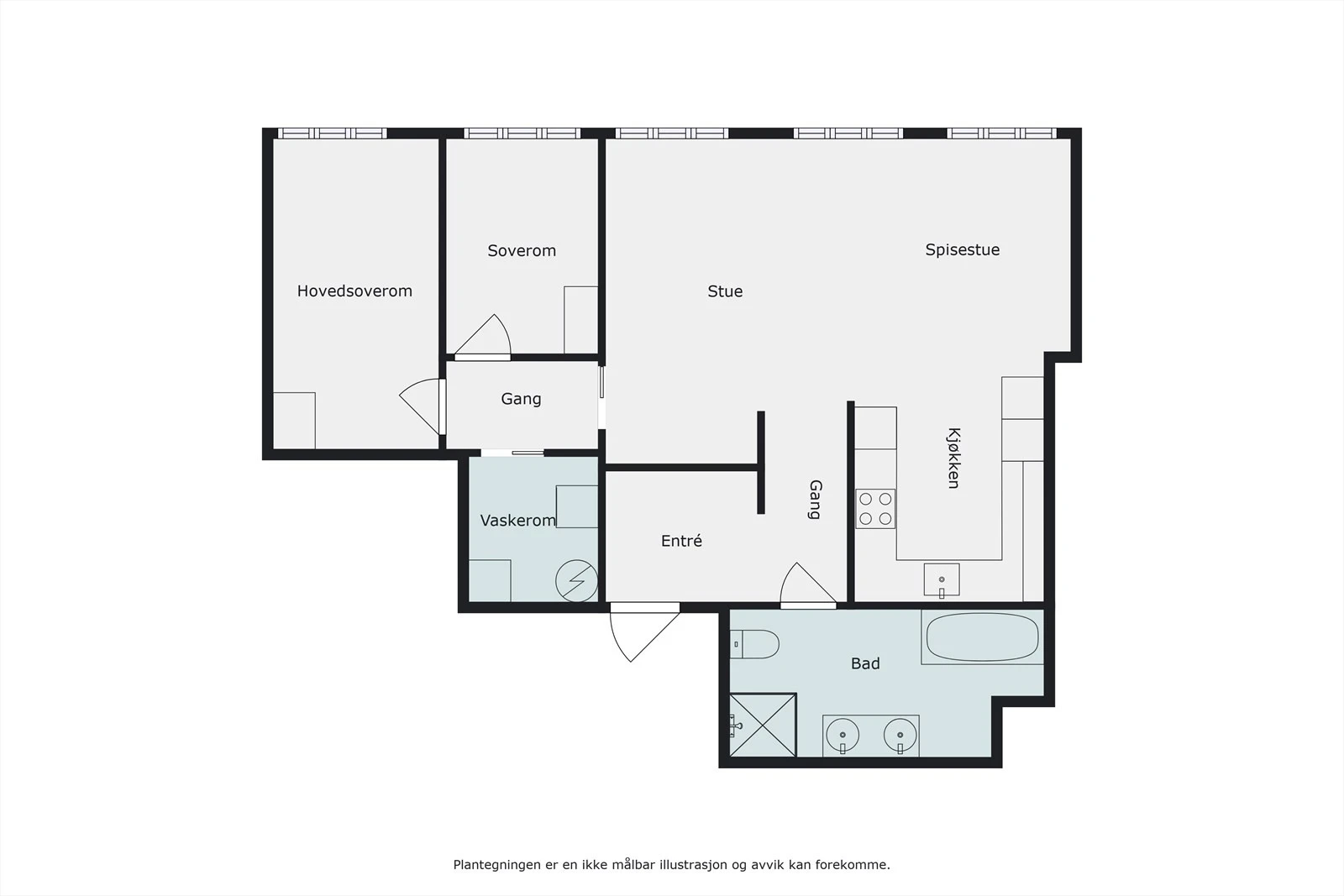 Plantegning Galleribilde