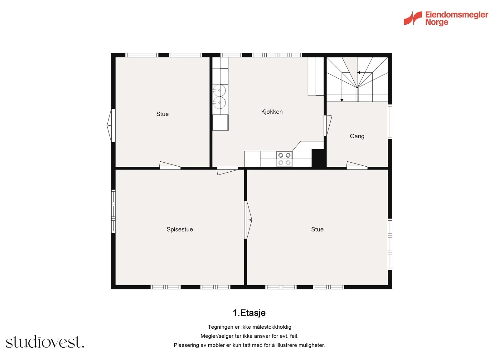 Planskisse 2. etasje. Galleribilde