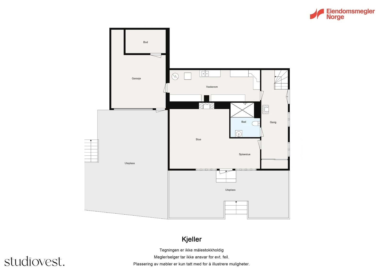 Planskisse 1. etasje Galleribilde