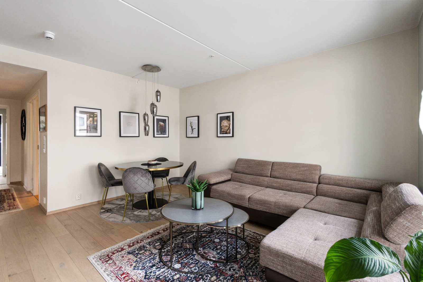 I stuen er det plass til større sofagruppe og spisegruppe. Galleribilde