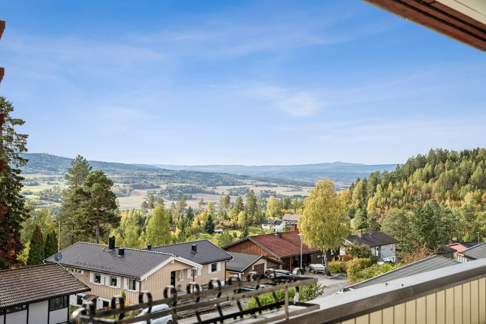 Utsikt helt til Kongsberg