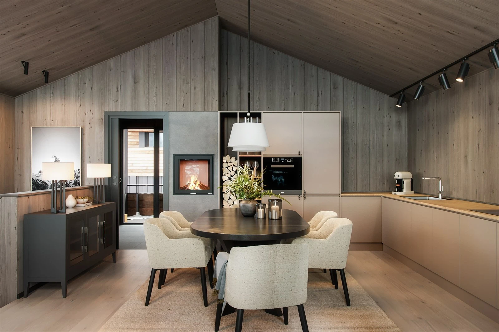 Det flotte kjøkkenet leveres av Kvänum. (Illustrasjon) Galleribilde