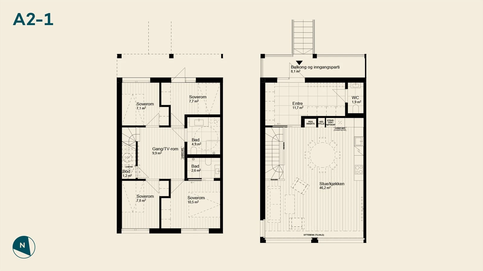 Planløsning Kikutlya A2-1 Galleribilde