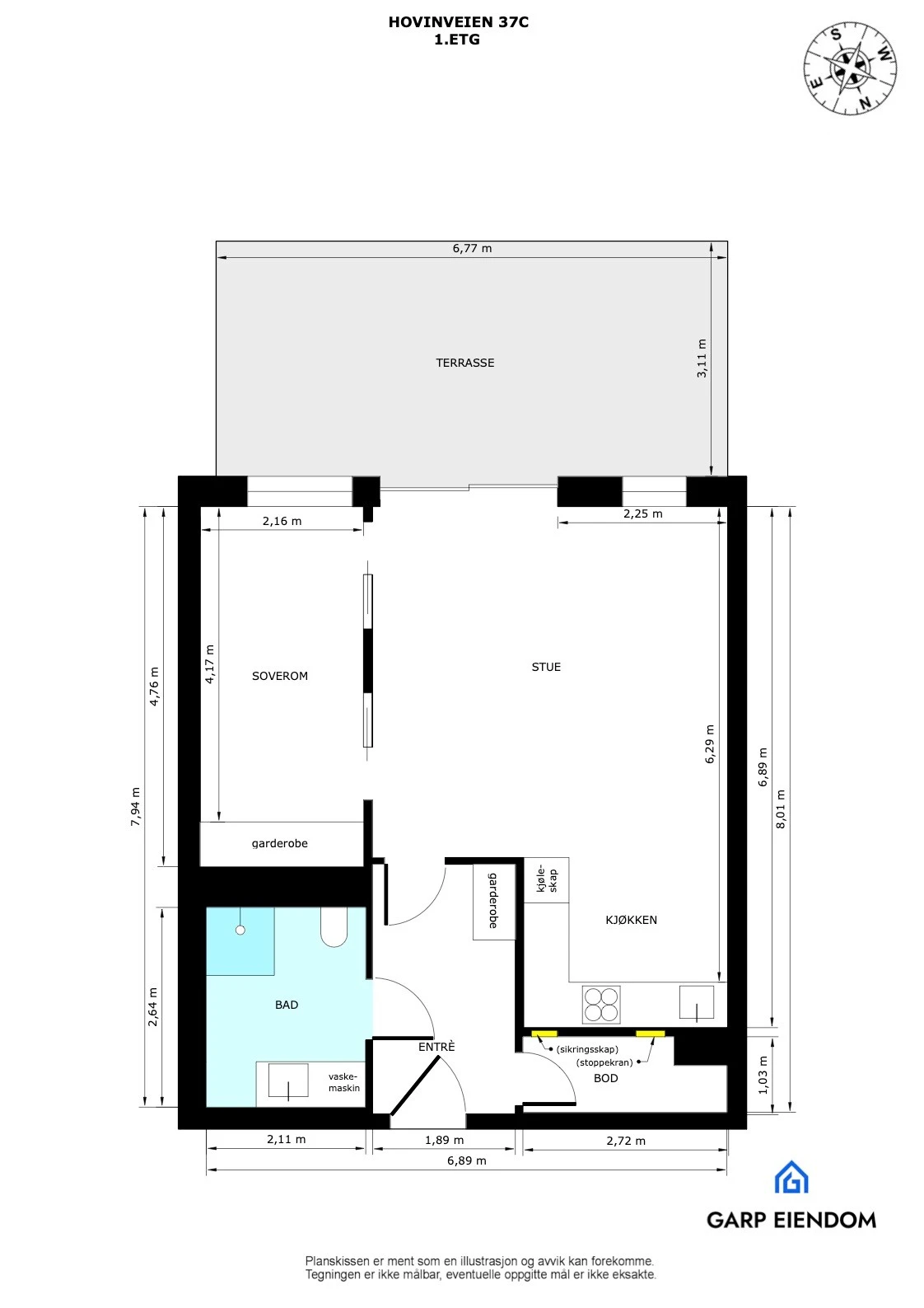 Plantegning Galleribilde