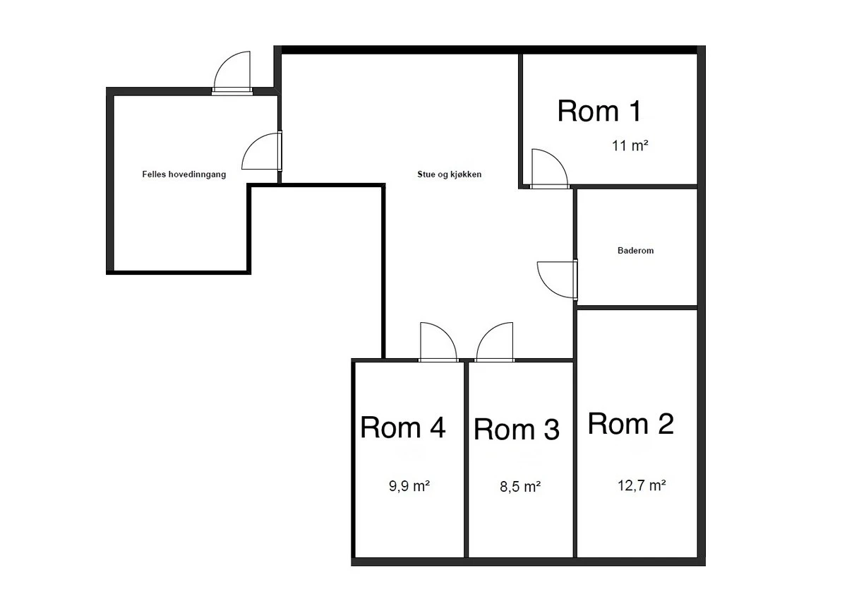 Plantegning Galleribilde