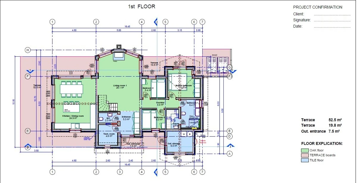 Plantegning hovetasjen Galleribilde