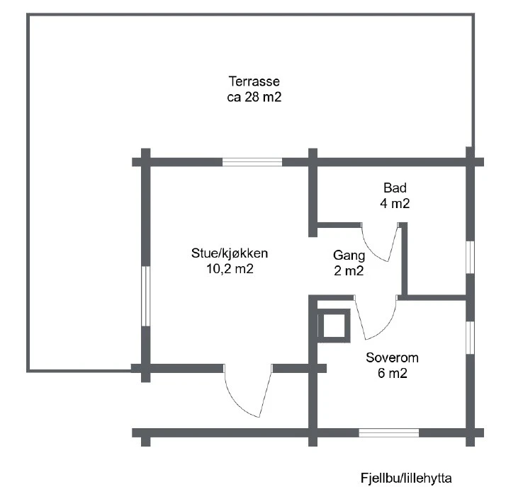 Plantegning Fjellbu Galleribilde