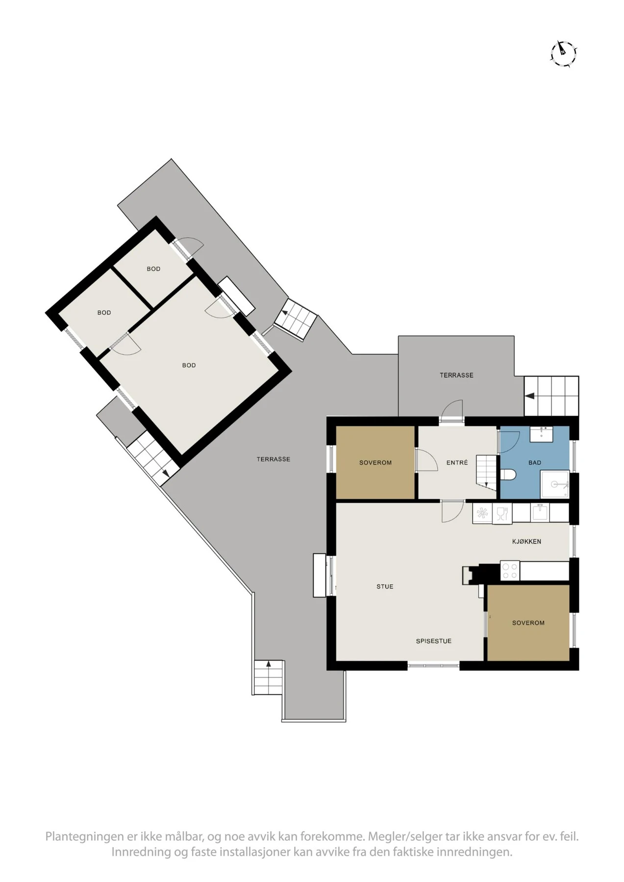 Plantegninger første etasje + anneks/uthus Galleribilde