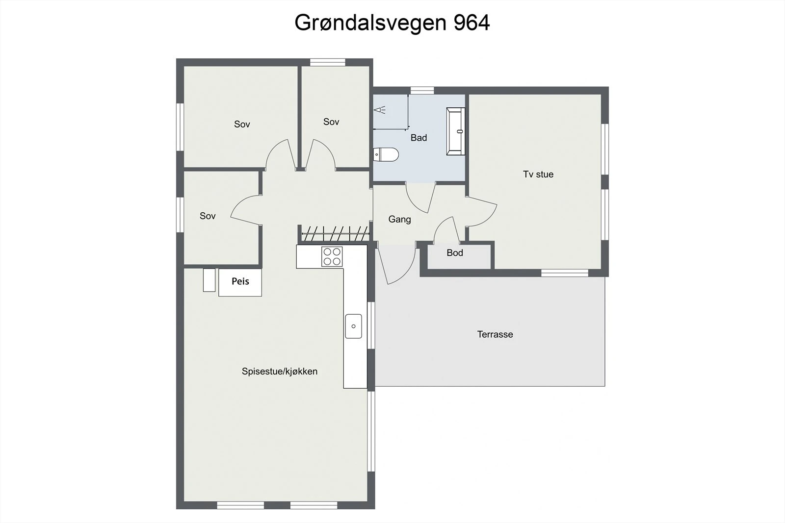 Plantegning Galleribilde