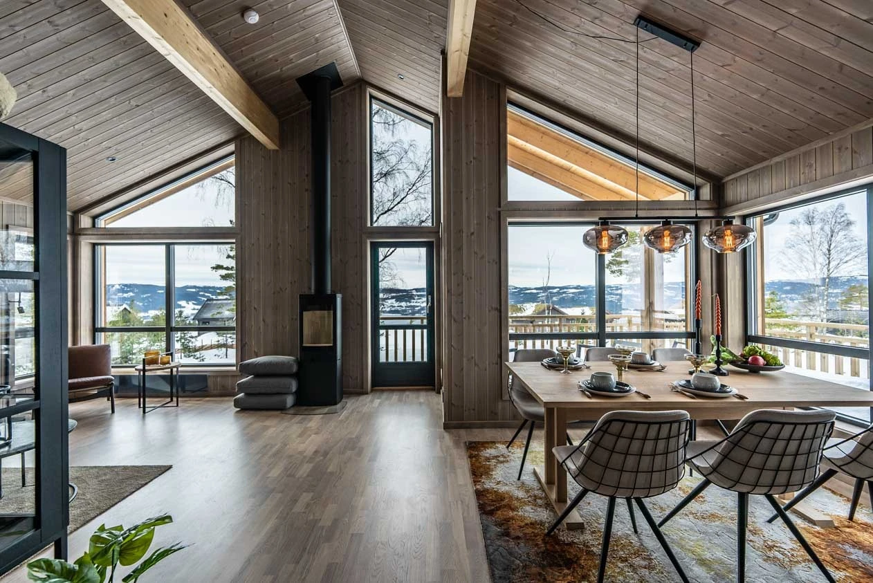 Trestavsparkett fra Kahrs i fargen Abetone. Galleribilde