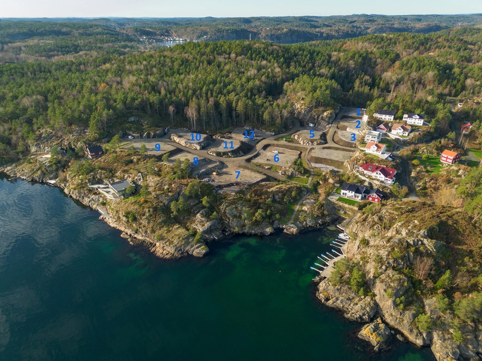 Nyeste dronebilde med tall Galleribilde