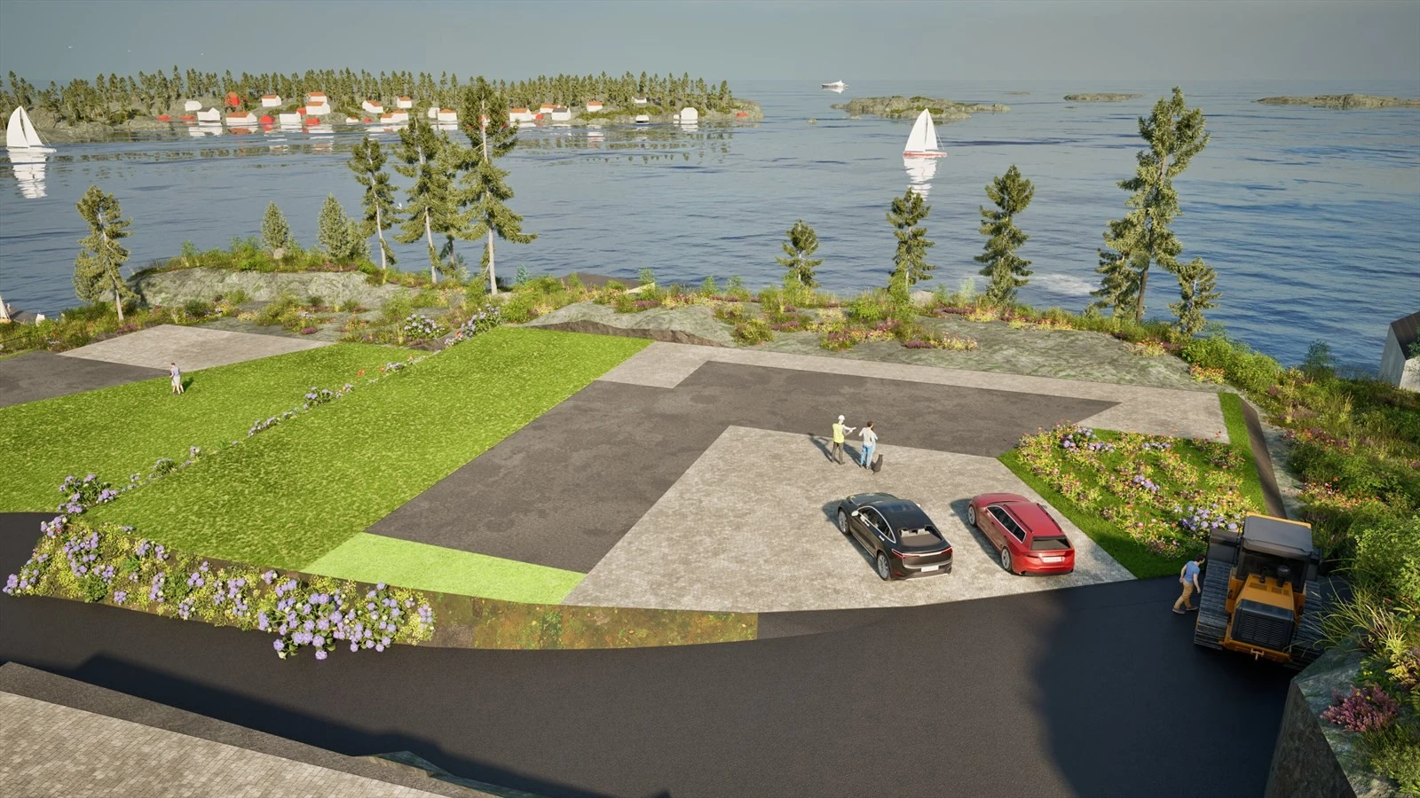 Tomt 9 - Grønt Mulig uteareal Mørkegrått Mulig bygningsareal Galleribilde