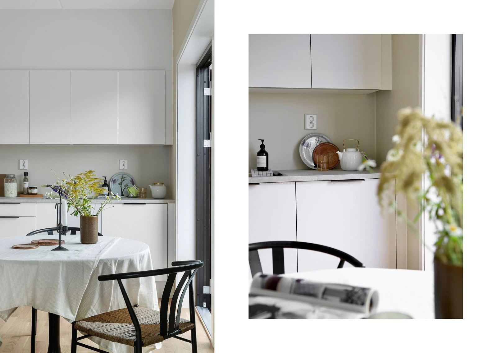 God plass til spisestuen i tilknytning til kjøkkenet Galleribilde