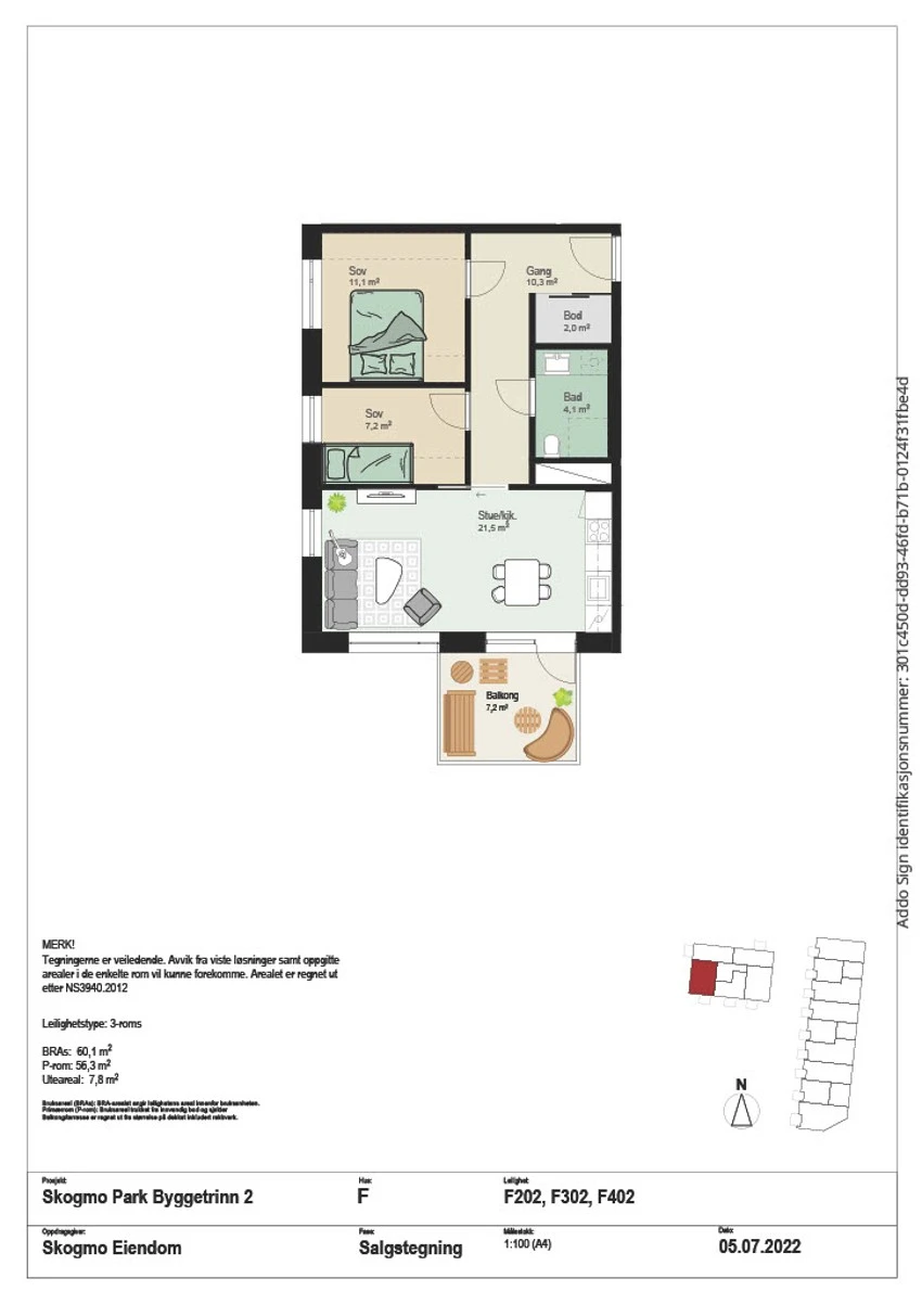 Plantegning Galleribilde