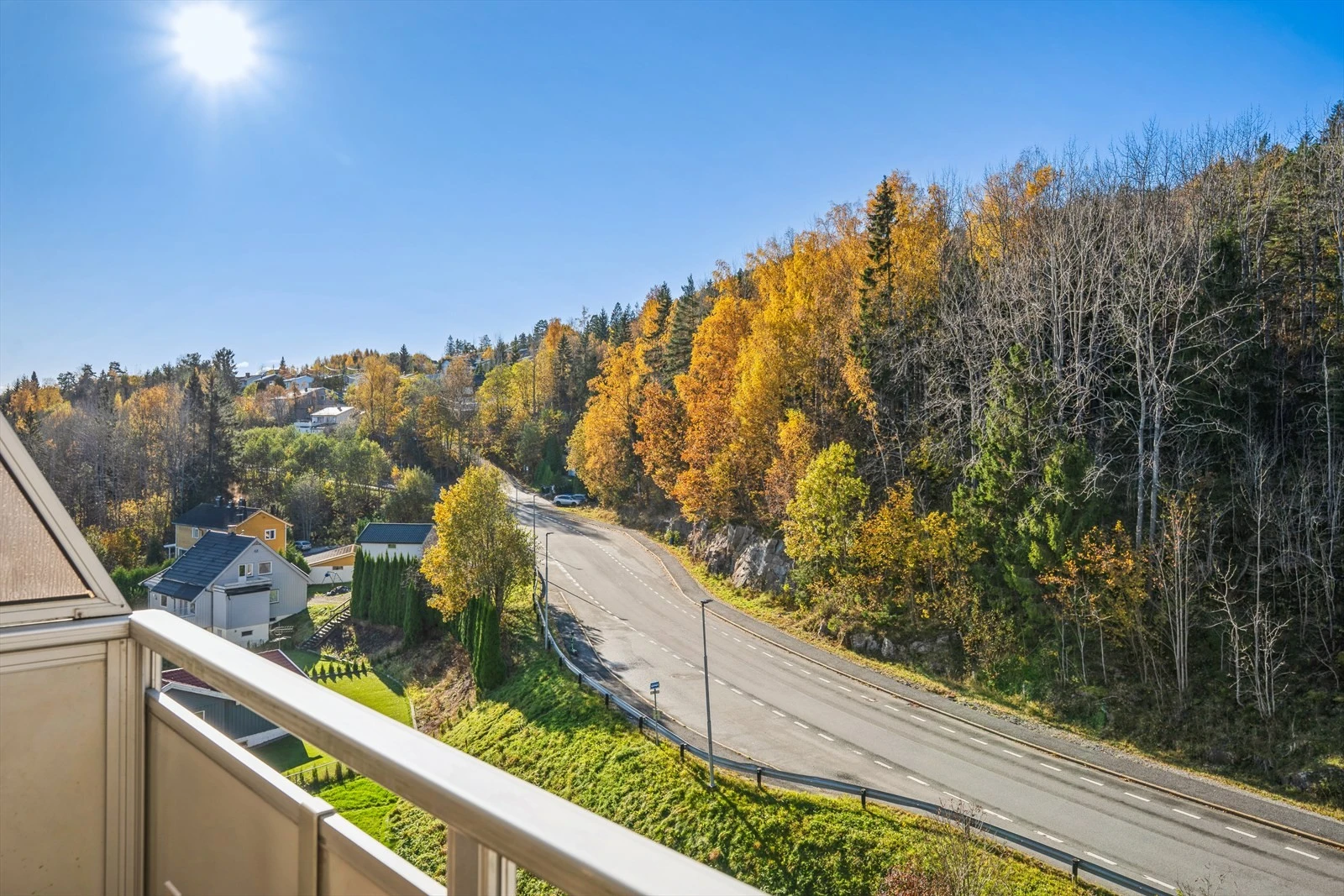Balkong med flott utsyn