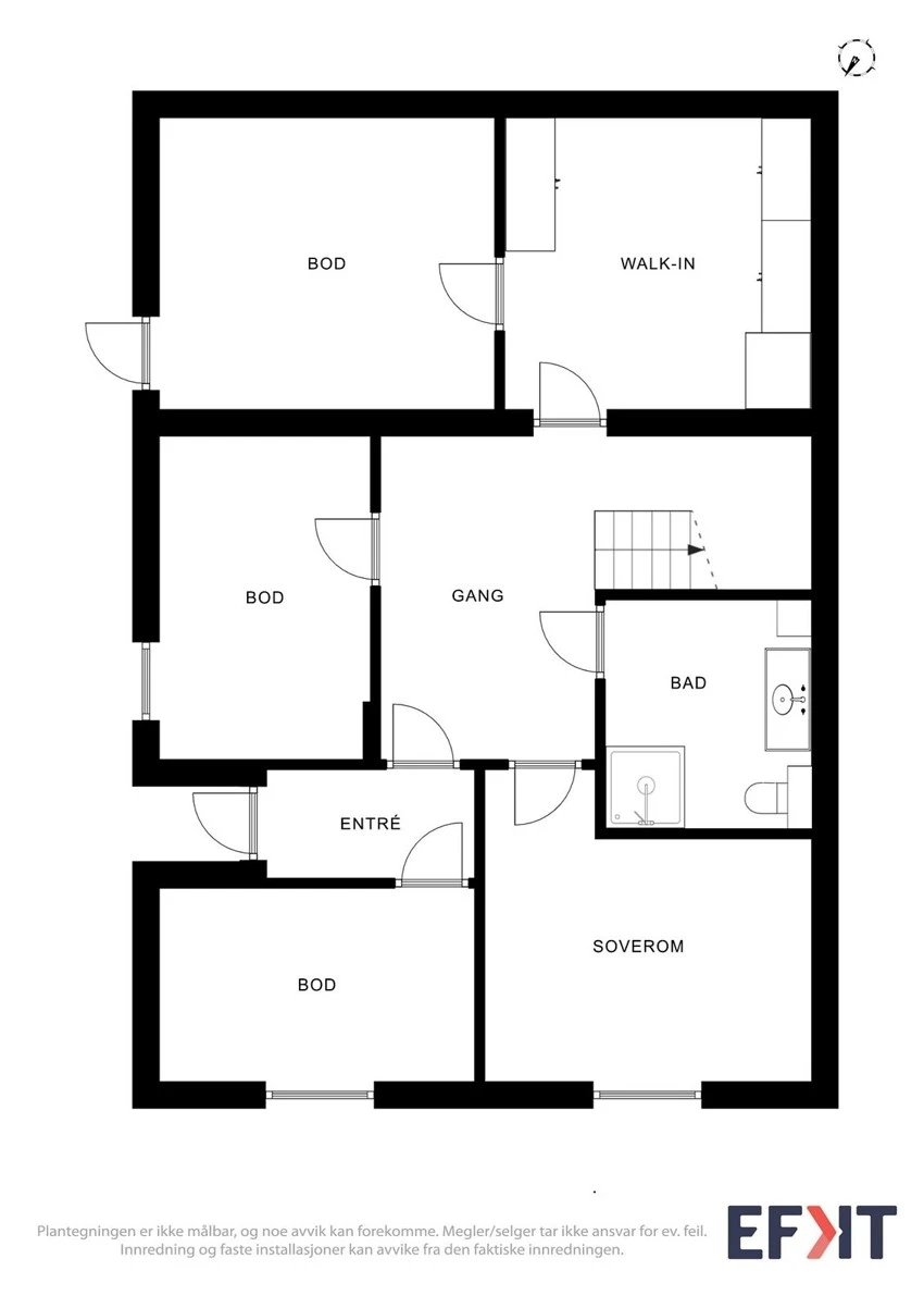 Plantegning 1. etasje Galleribilde