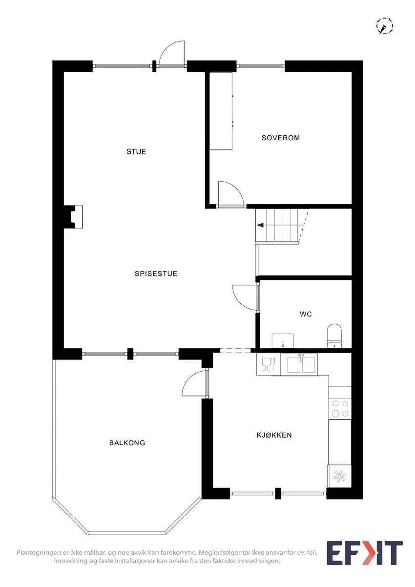 Plantegning 2. etasje Galleribilde