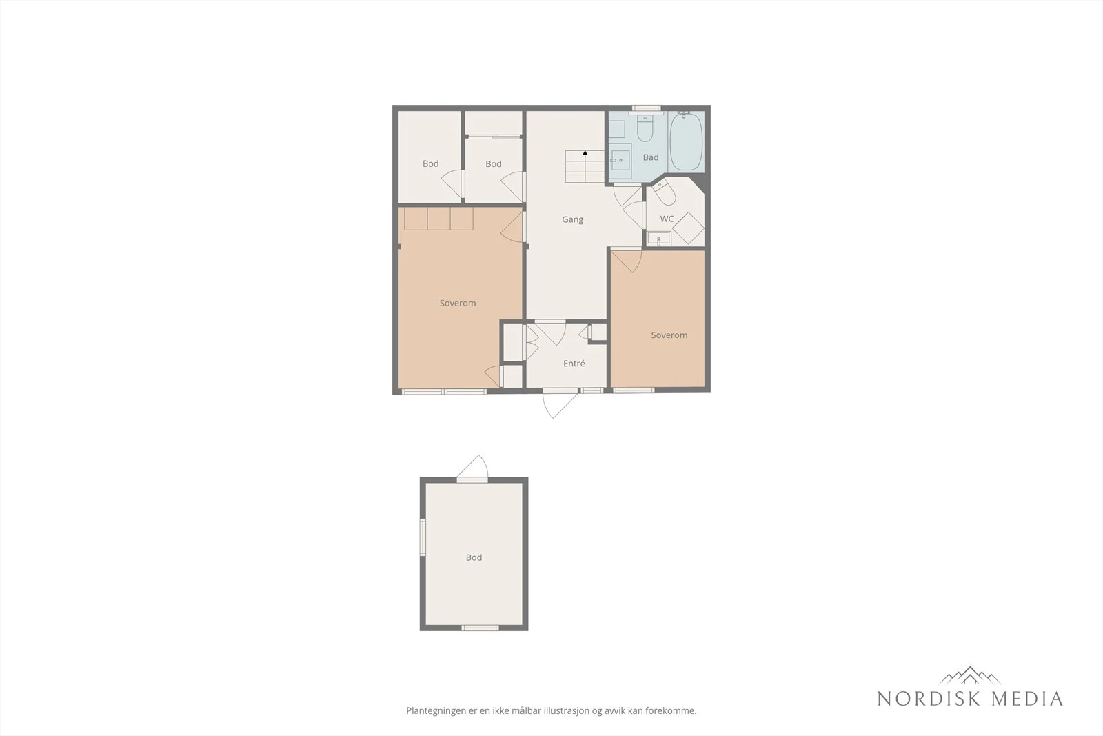 Plantegning 1. etasje. Galleribilde