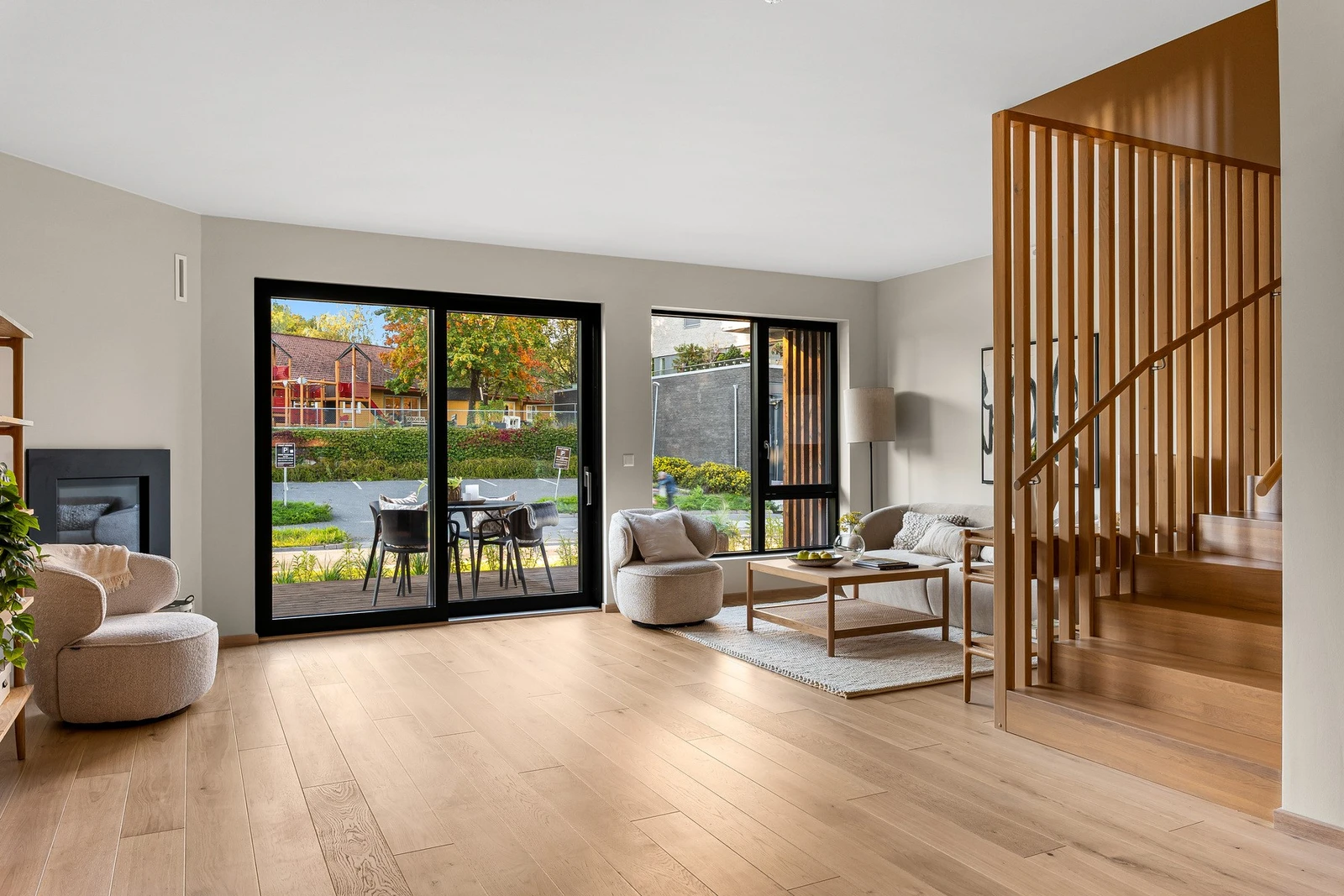 Boligens sosiale sone er meget innbydende. Galleribilde