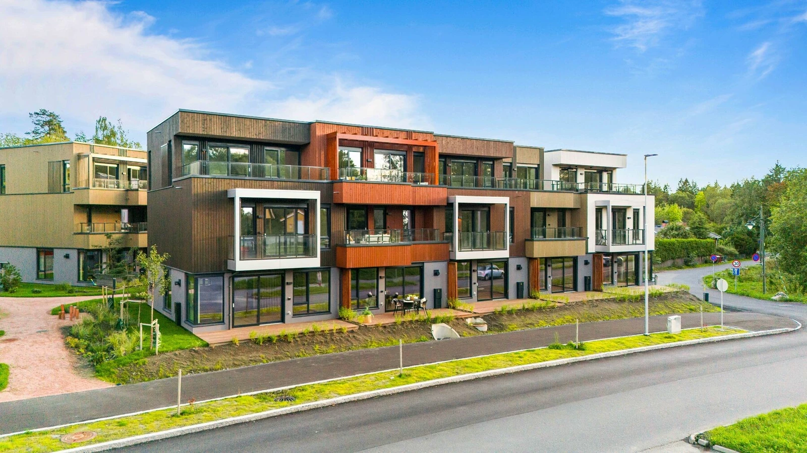 Prosjektet ligger svært attraktivt og sentralt på Eiksmarka. Galleribilde