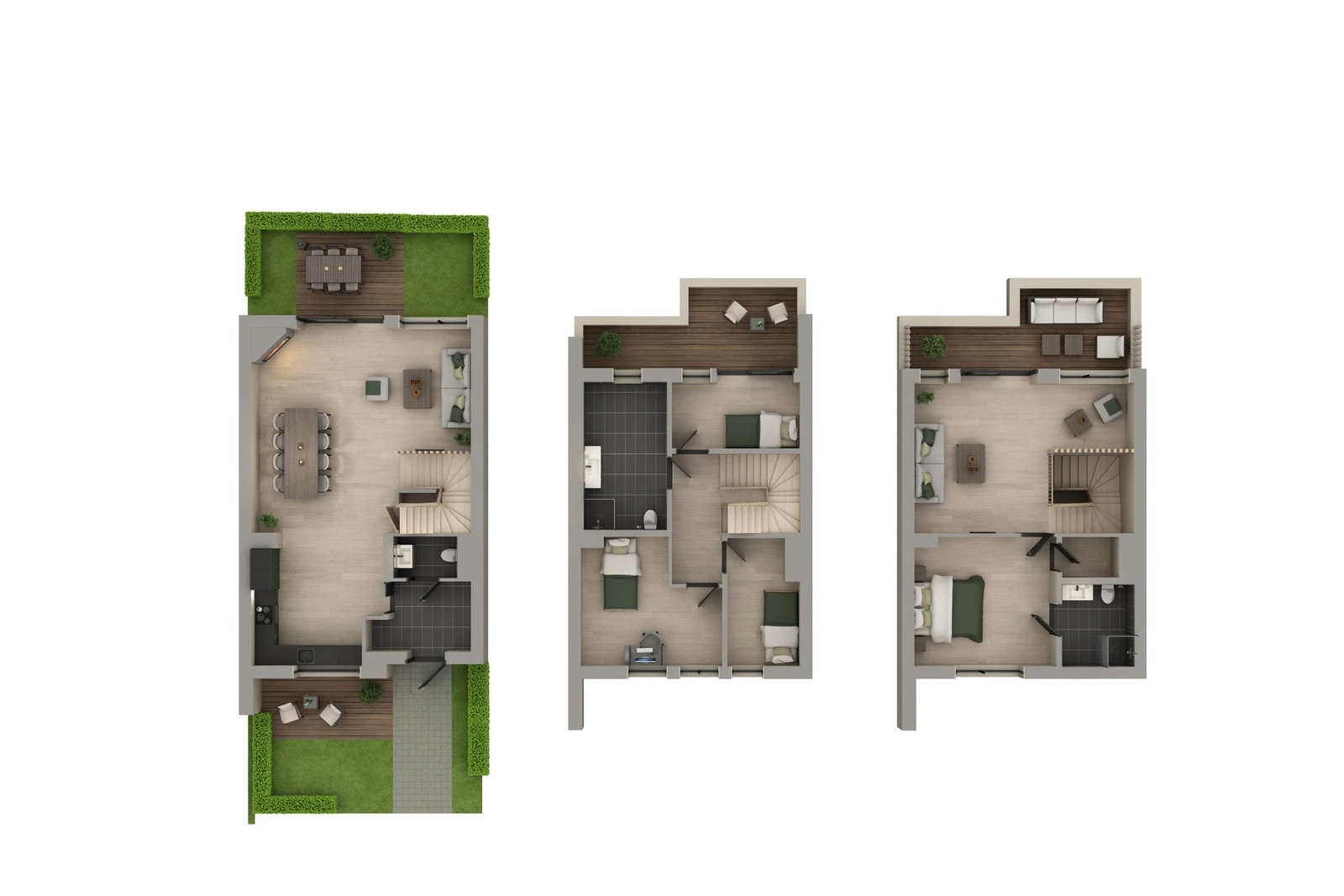 Illustrert plantegning. Galleribilde