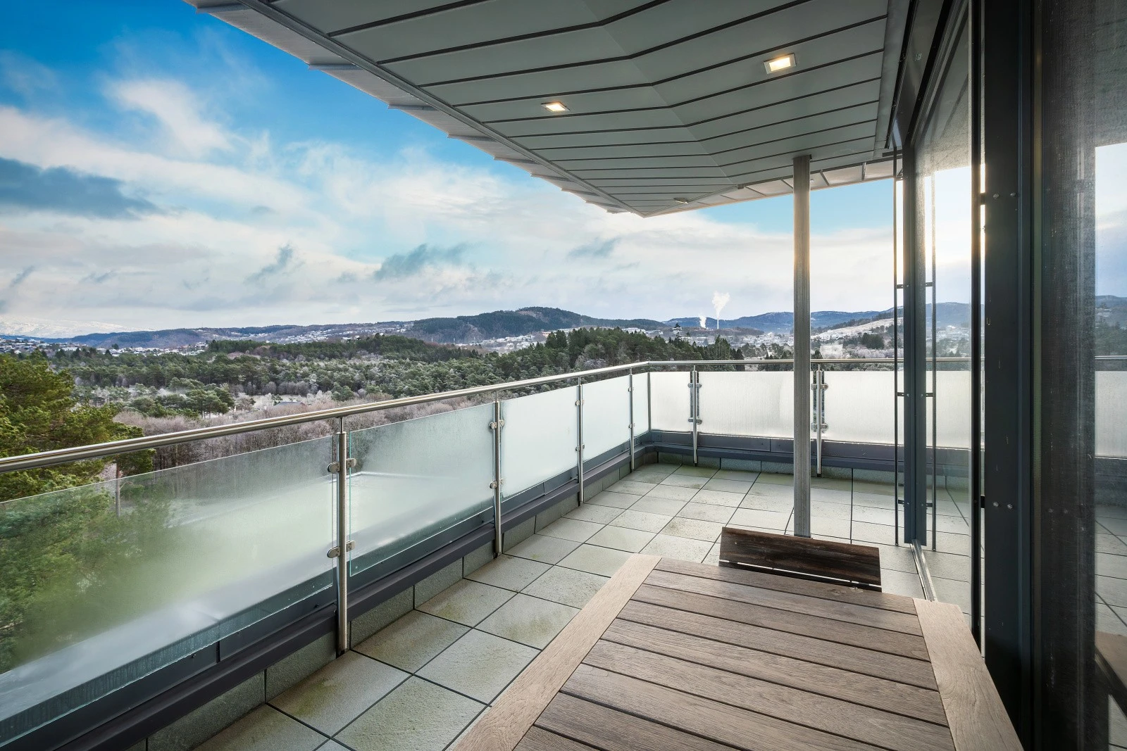 Terrasse med utsikt over Fana Golfklubb Galleribilde