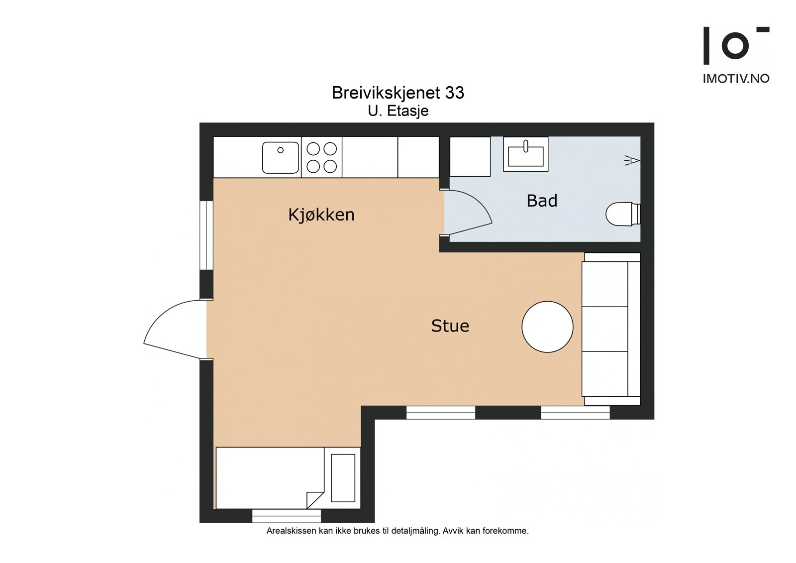 Plantegning hybel Galleribilde