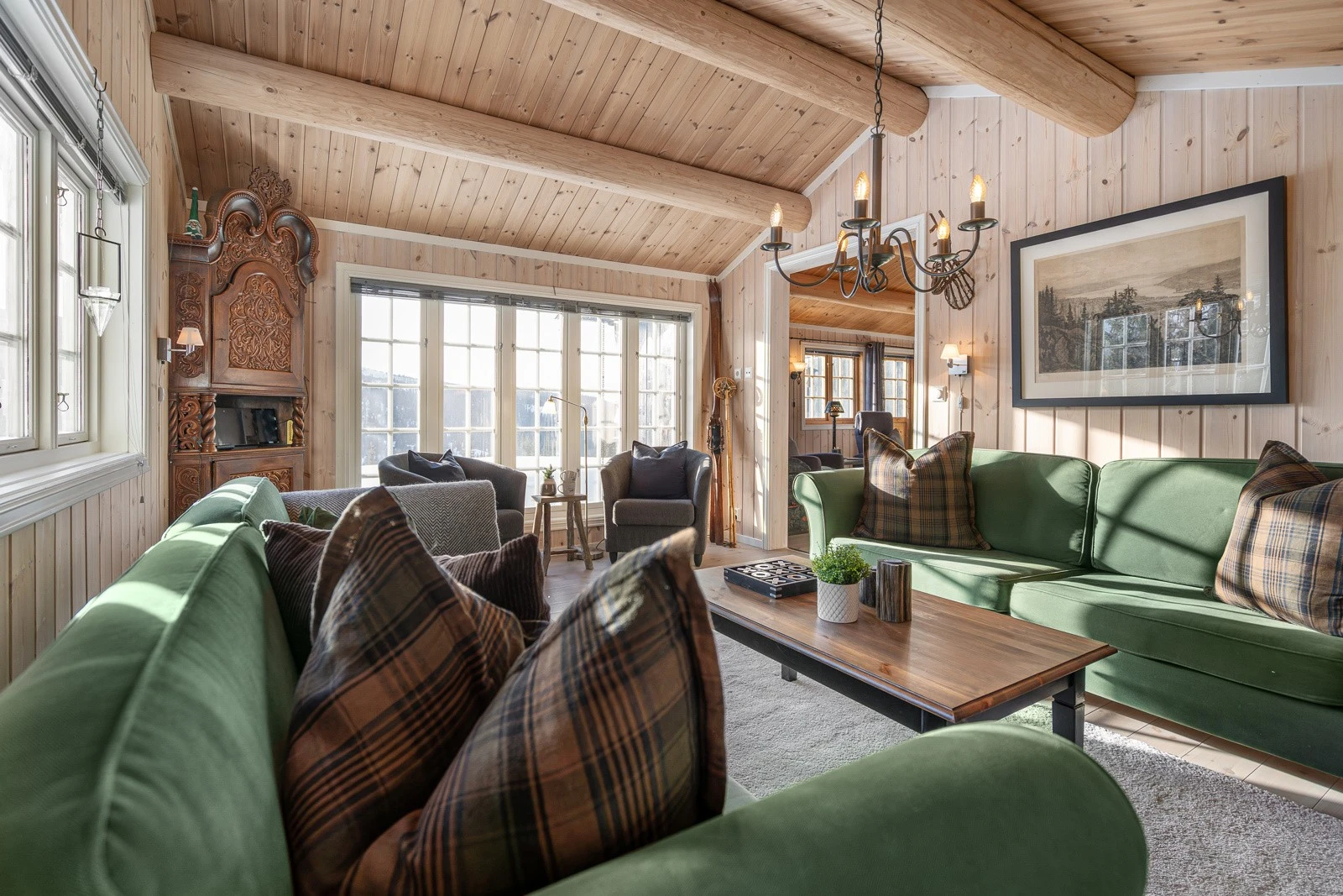 Hytta har flere soner - perfekt om man ønsker å trekke seg tilbake Galleribilde