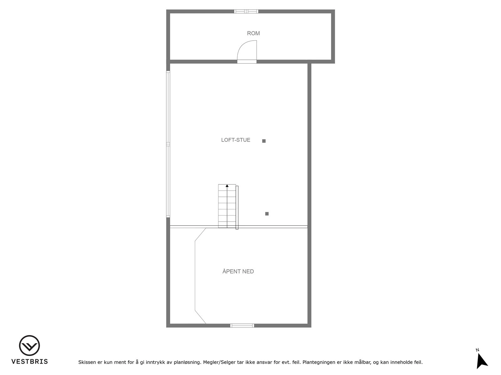 Plantegning - Loftetasje Galleribilde