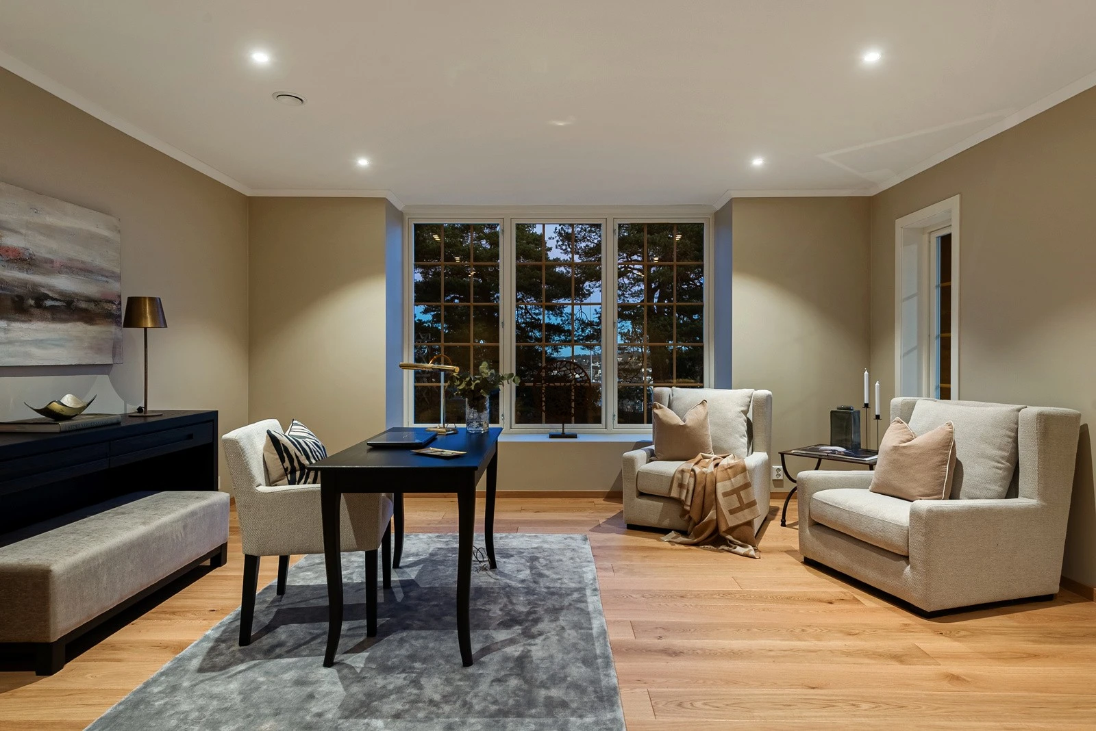 Hauanveien by night Galleribilde