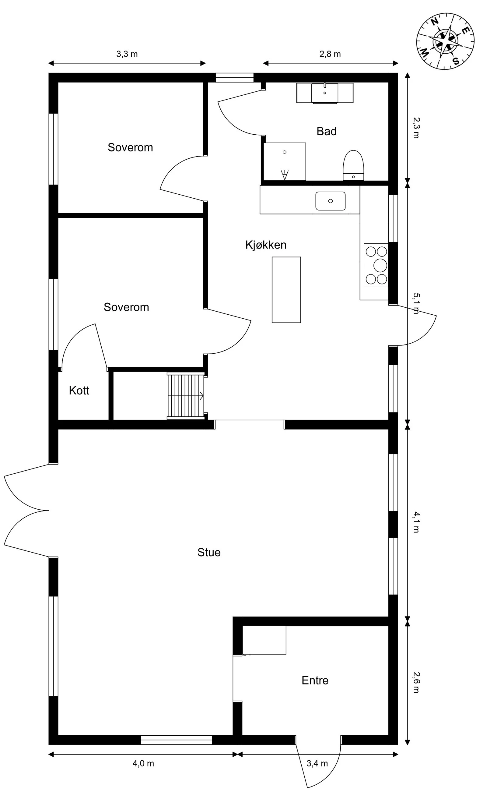 Plantegning 1. etasje. Galleribilde