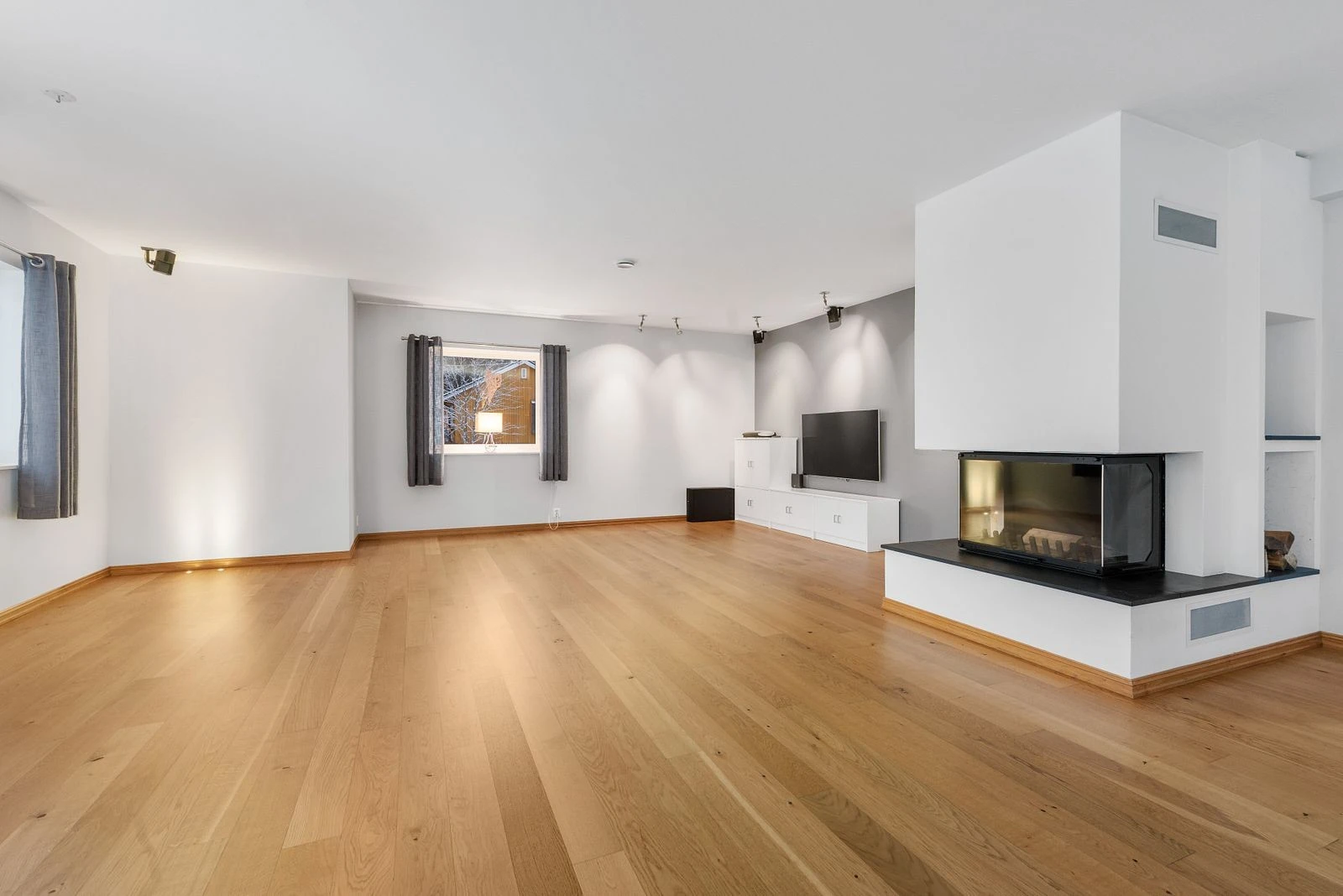 Stue med peis Galleribilde