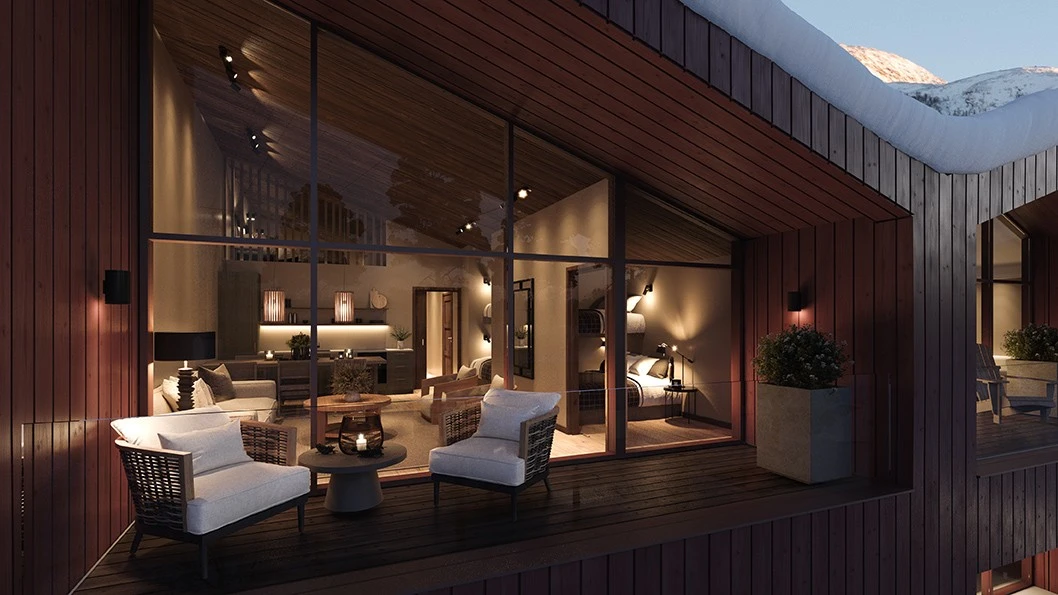 Illustrasjon viser Svarthetta leilighet 234 Galleribilde