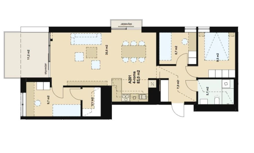 Plantegning Galleribilde