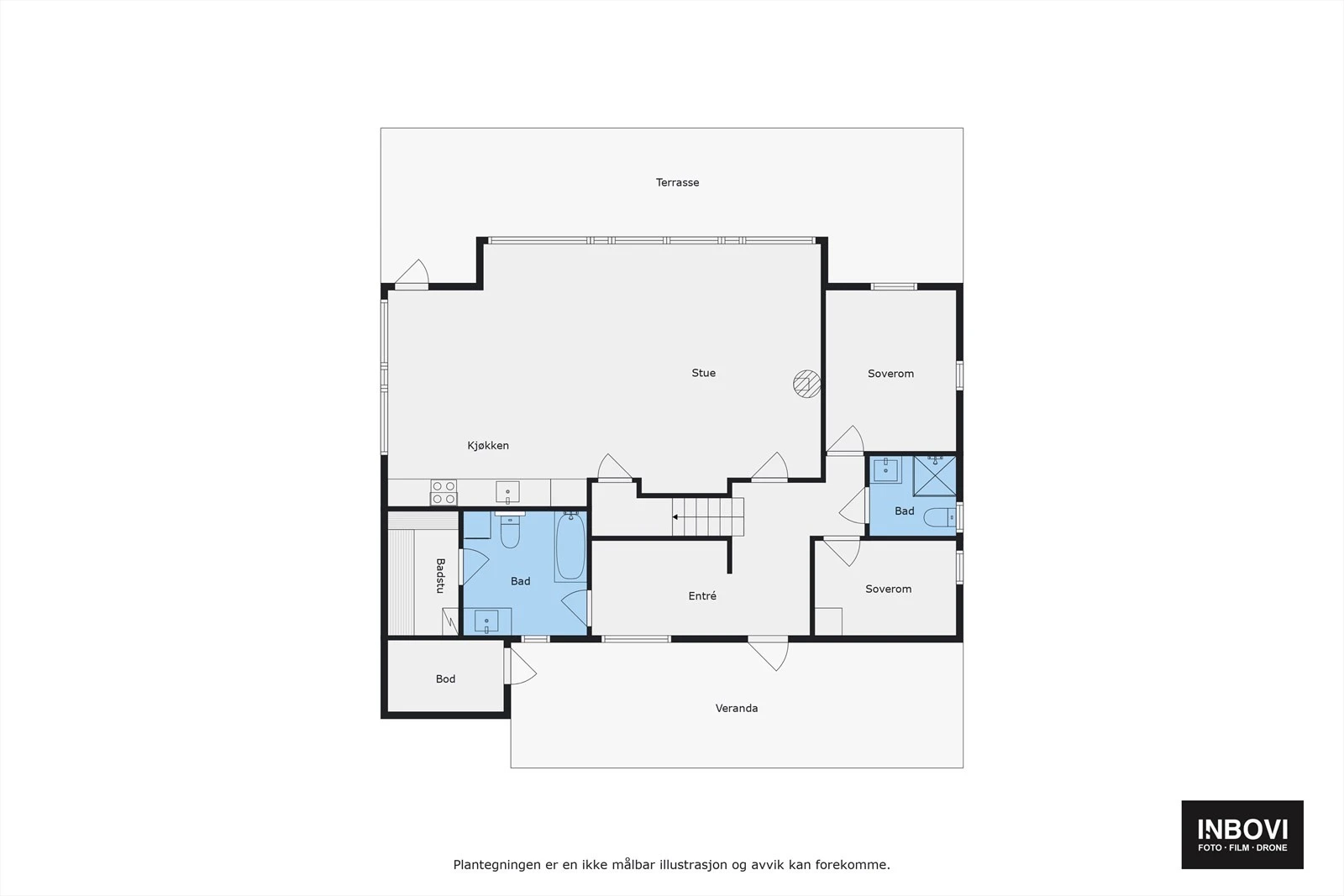 Plantegning hovedetasjen Galleribilde