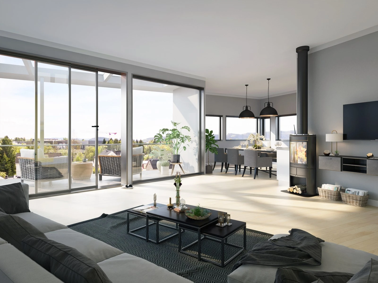 Illustrasjonsfoto av boliger som er godkjent i hht. byggetegninger vedlagt i salgsoppgaven Galleribilde