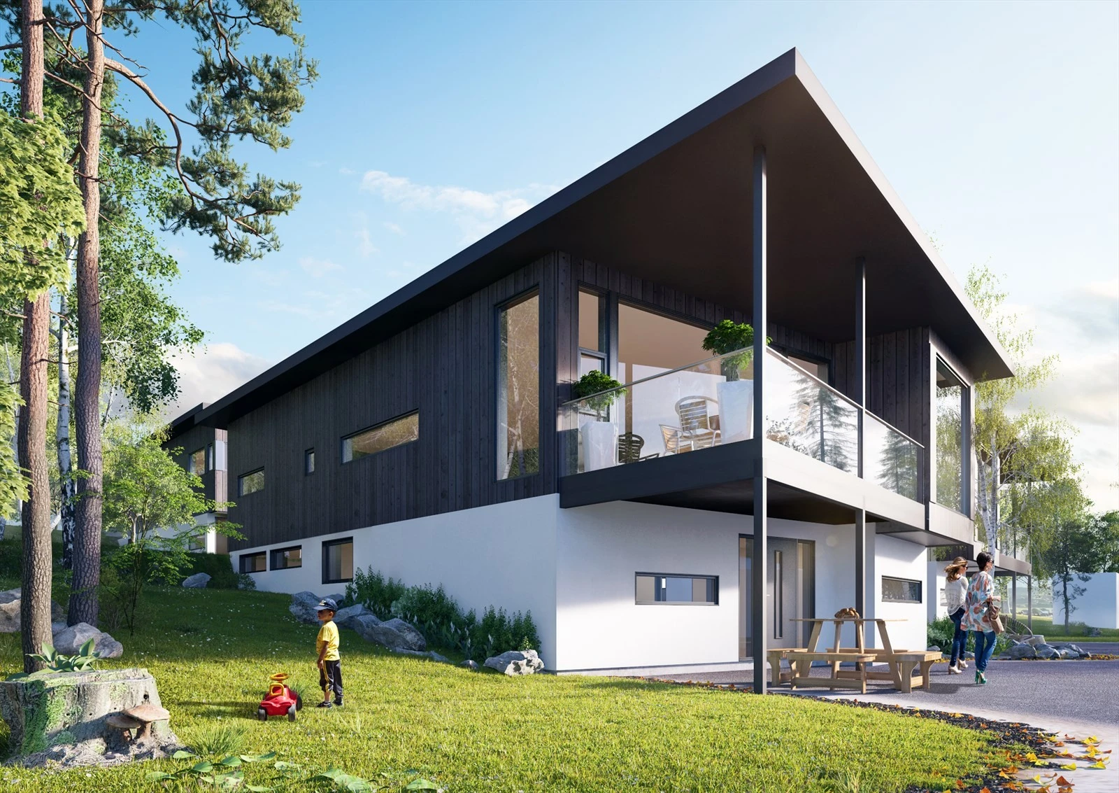 Illustrasjonsfoto av boliger som er godkjent i hht. byggetegninger vedlagt i salgsoppgaven Galleribilde