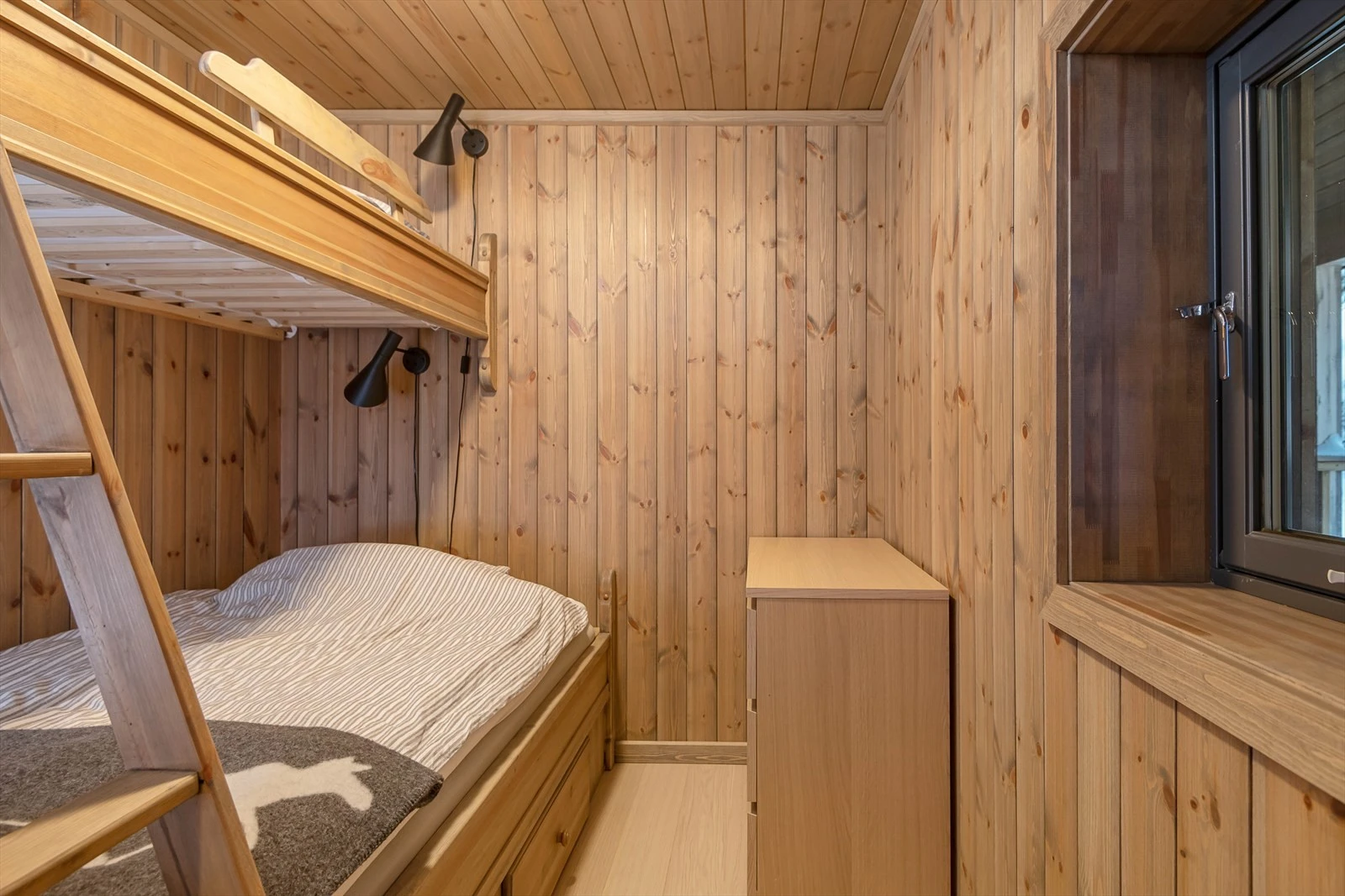 Soverom med plass til køyeseng. Galleribilde