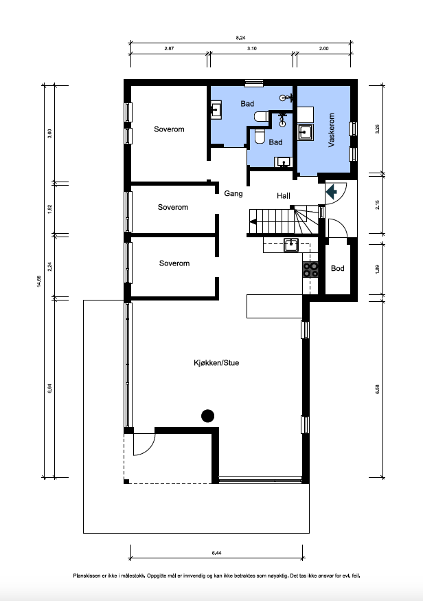 Plantegning Galleribilde