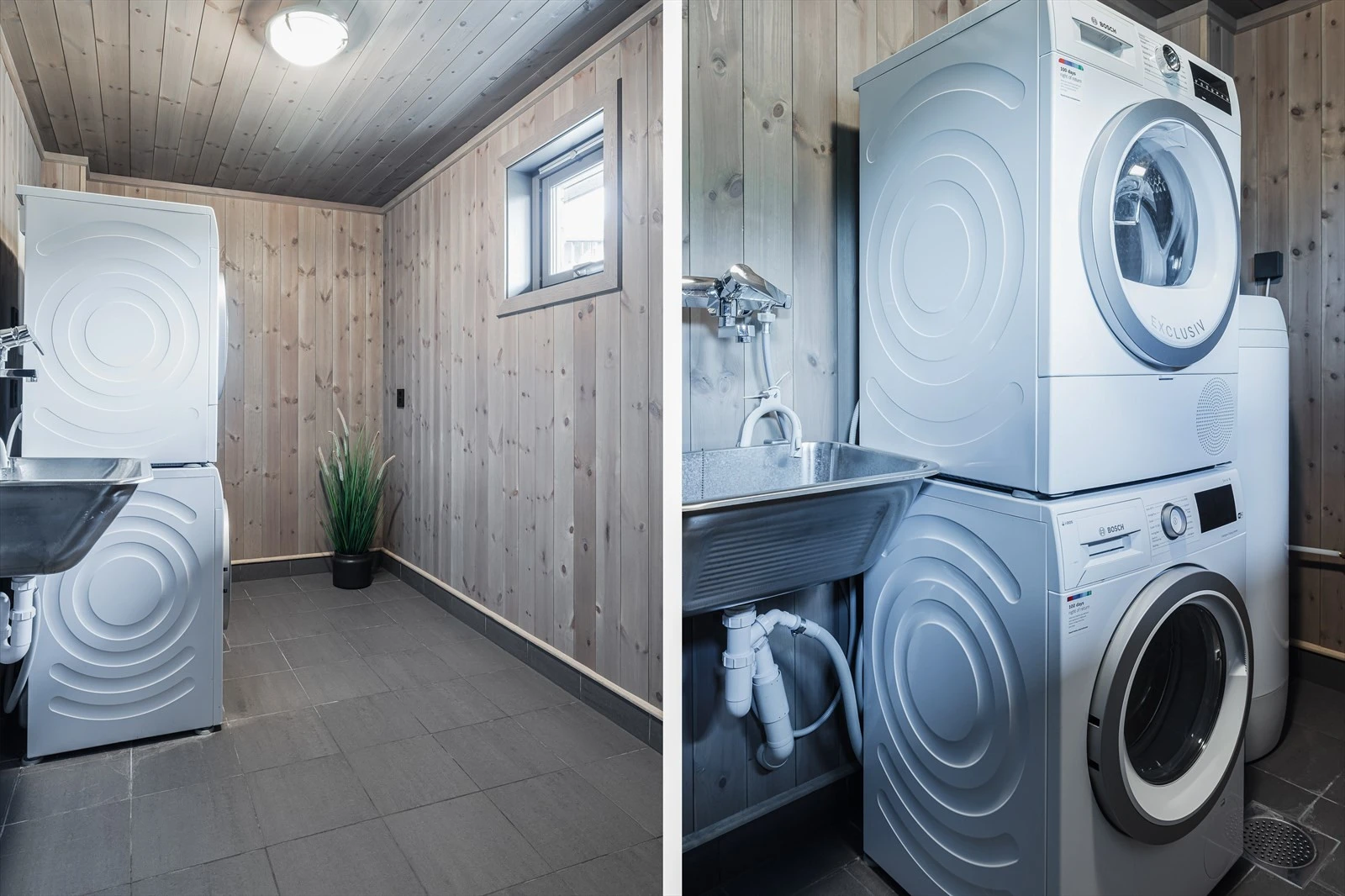 Praktisk vaskerom med muligheter for garderobe Galleribilde