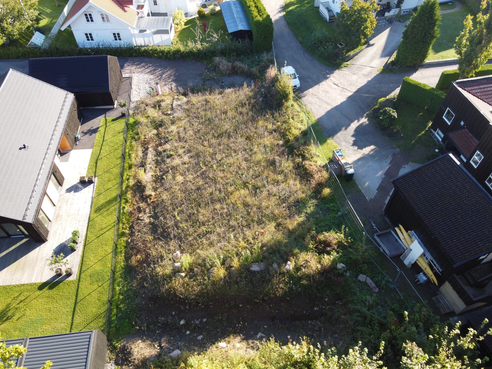 Tomt sett fra vest Galleribilde