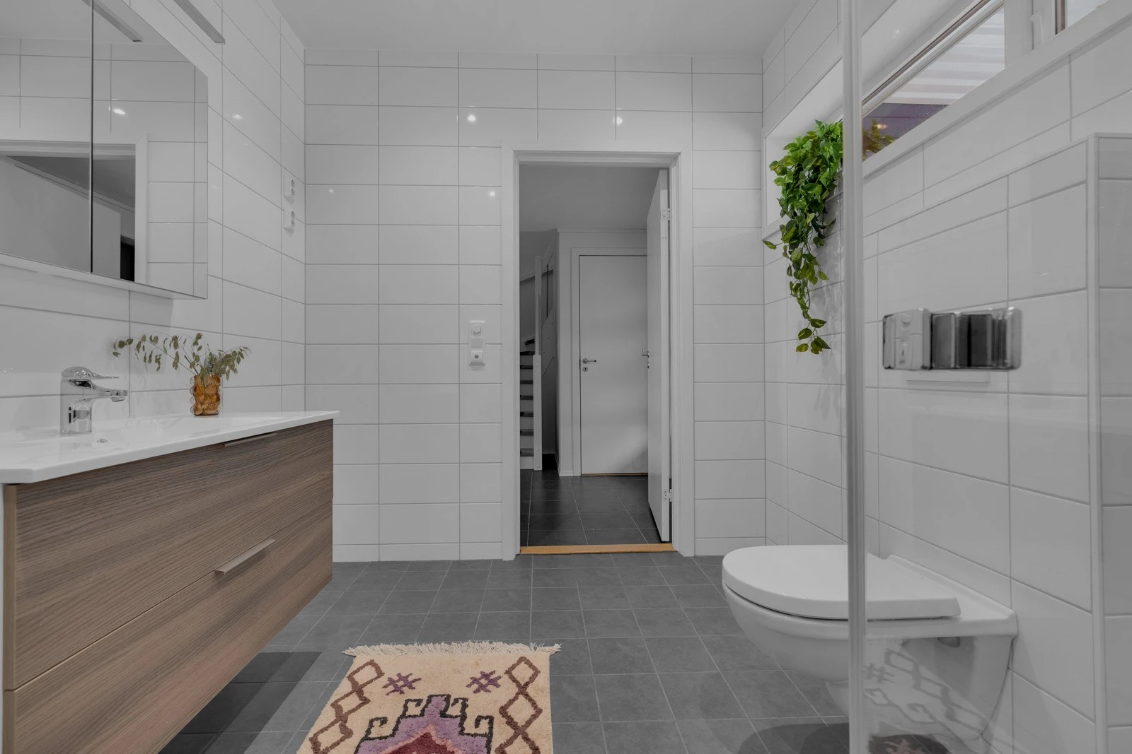 Tiltalende bad med flotte detaljer. Galleribilde