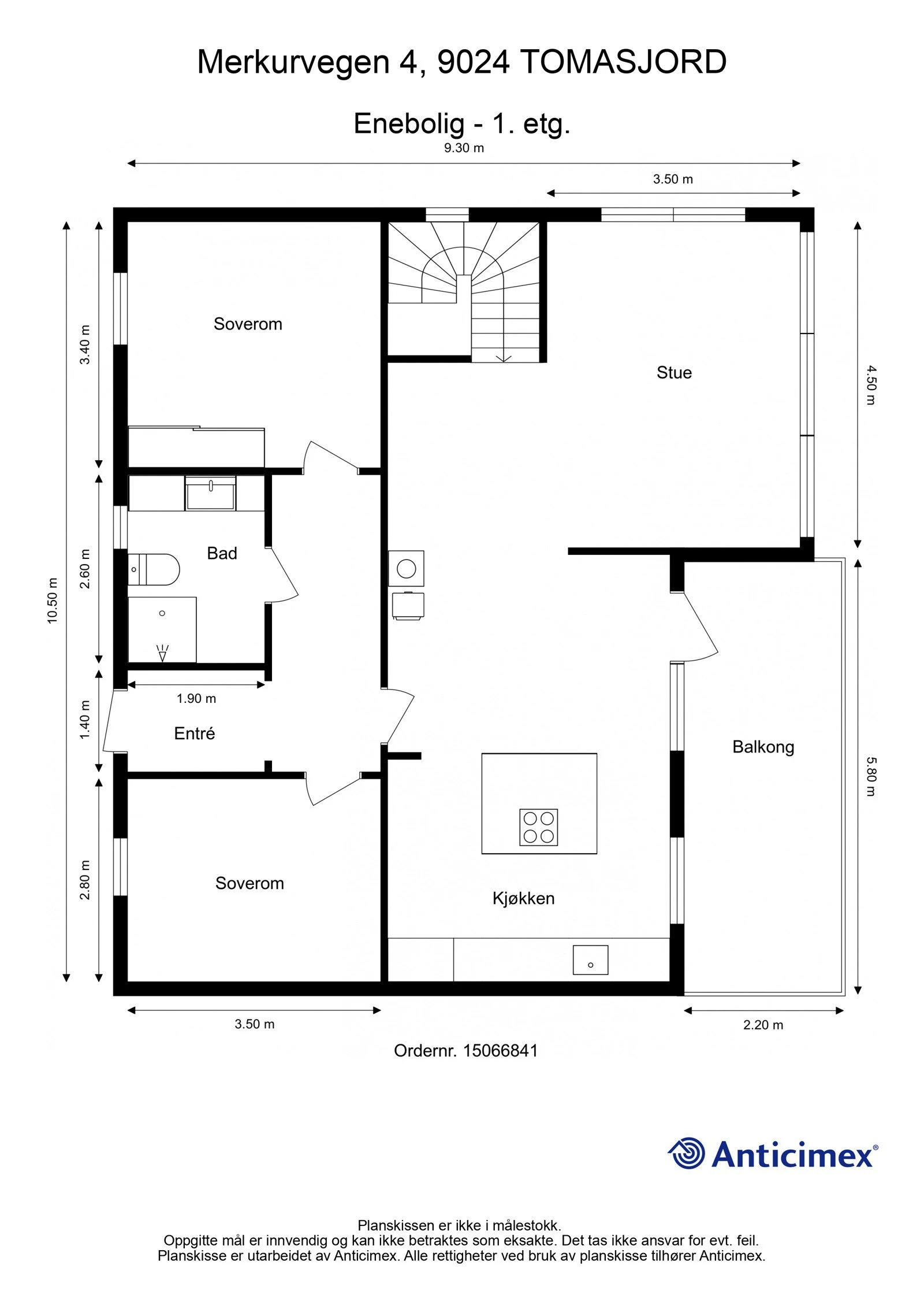 Planløsning 1. etg Galleribilde
