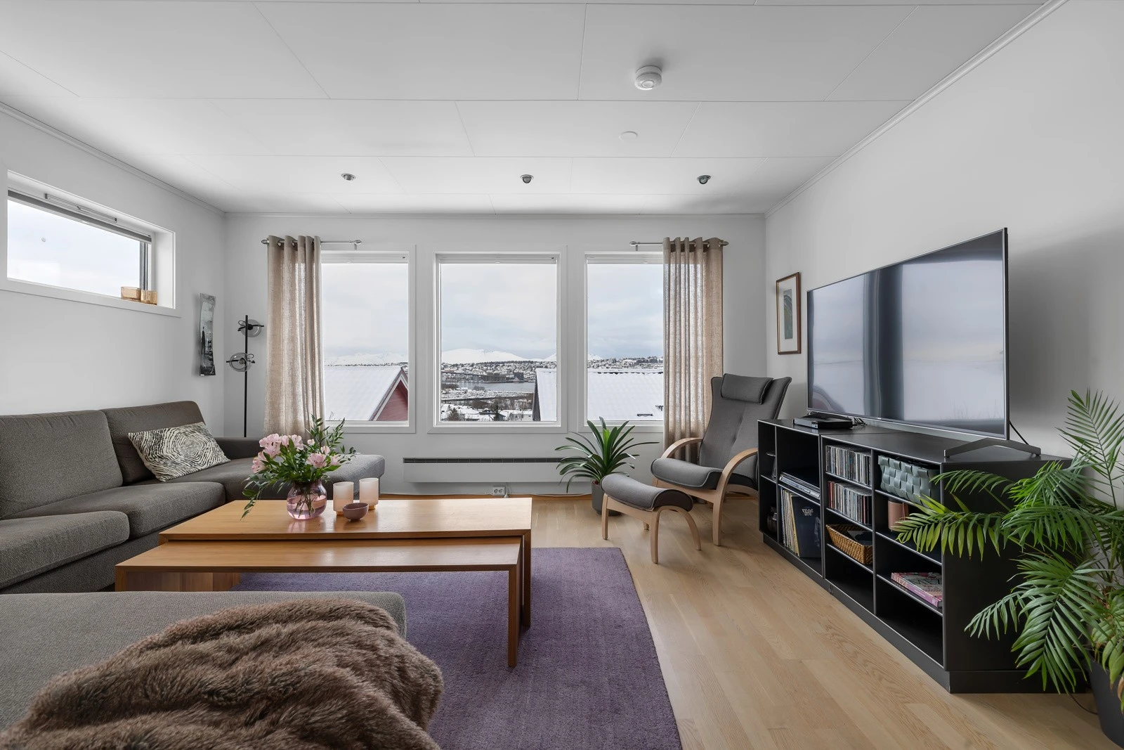 Koselig stue med flott utsikt. Galleribilde