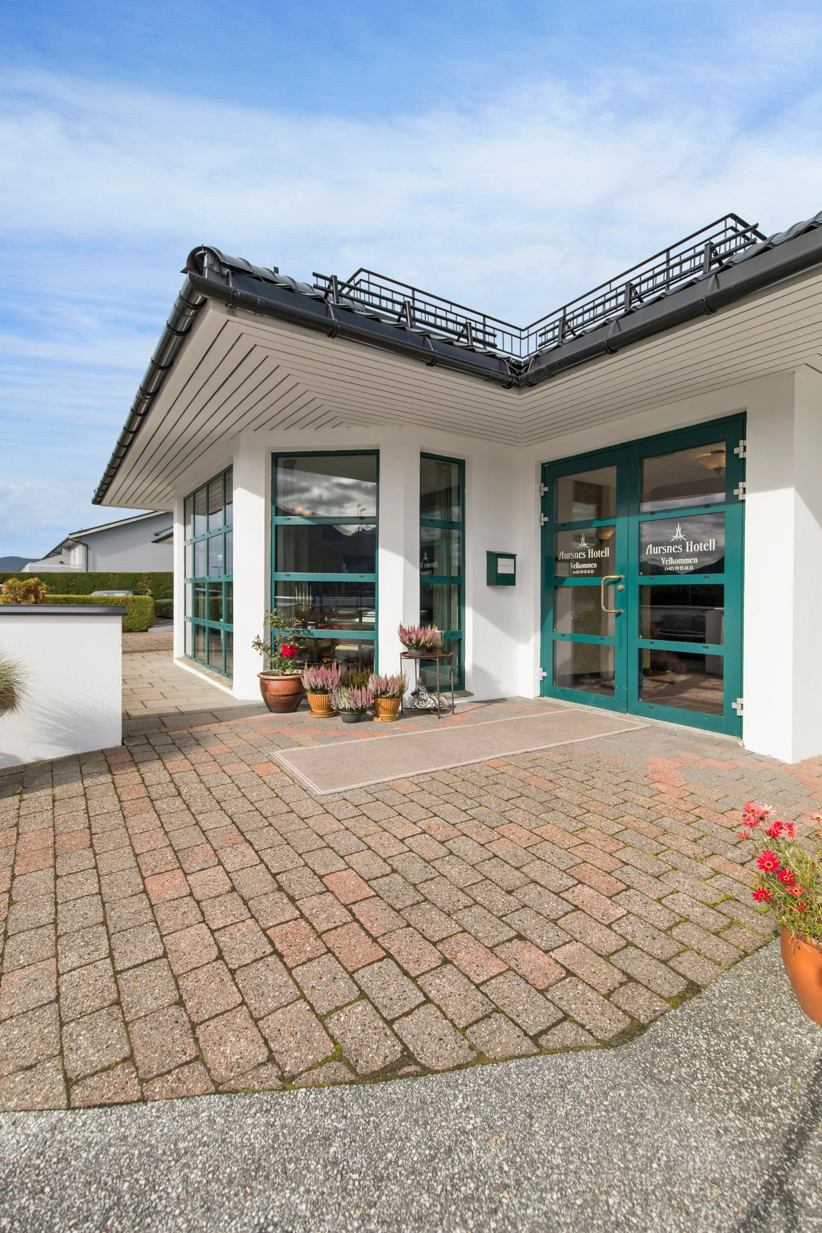 Inngangsparti hotelldel. Galleribilde