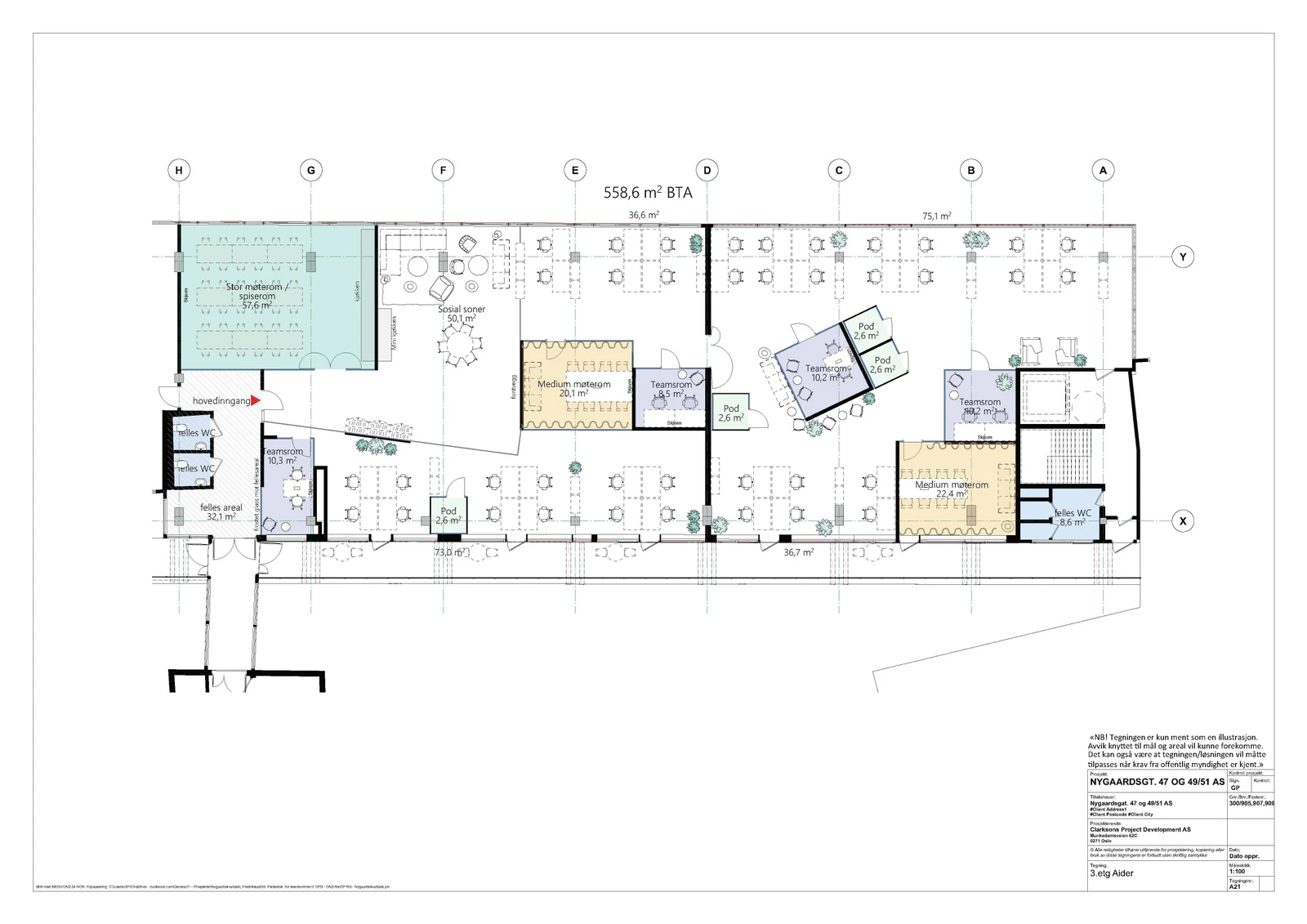 Mulig løsning i 3. plan Galleribilde